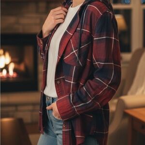 SOLD Garage Red Plaid Shirt